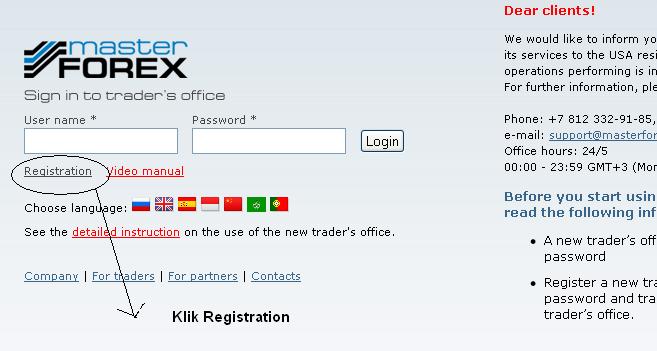 cara daftar masterforex1 cara daftar masterforex1